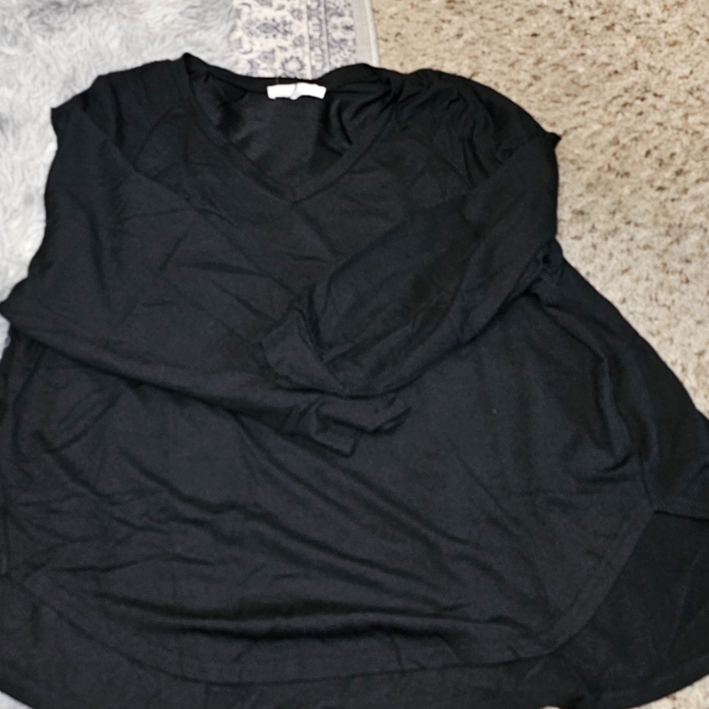 Black V-neck